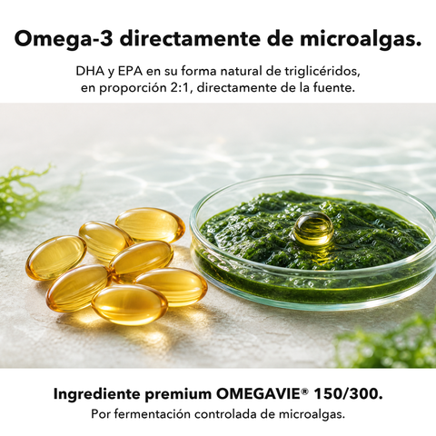 Omega 3 Vegano: Omega-3 directamente de microalgas