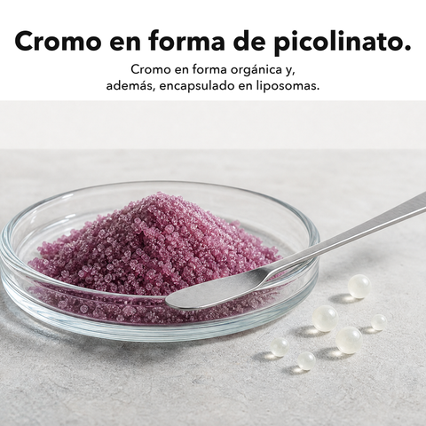 Cromo Liposomal: Cromo en forma de picolinato