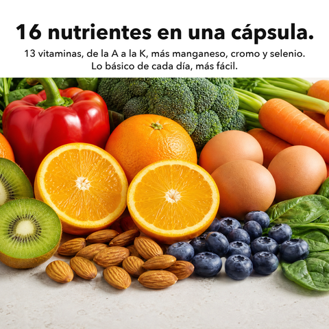 Multivitaminas Liposomales: 16 nutrientes en una cápsula