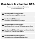 Vitamina B12 Liposomal (Cápsulas): Qué hace la vitamina B12