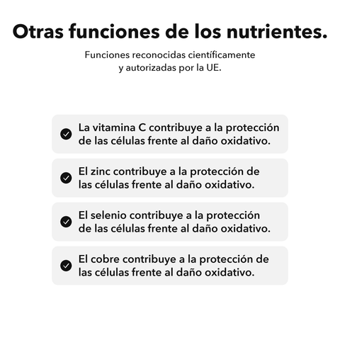 Inmunidad Plus Liposomal: Otras funciones de los nutrientes