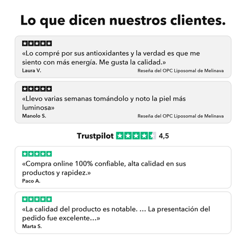 OPC Liposomal: Lo que dicen nuestros clientes