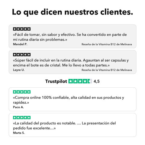 Vitamina B12 Liposomal (Cápsulas): Lo que dicen nuestros clientes