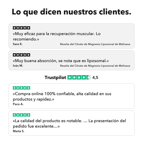 Citrato de Magnesio Liposomal: Lo que dicen nuestros clientes