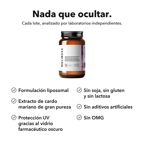Extracto de Cardo Mariano Liposomal: Nada que ocultar