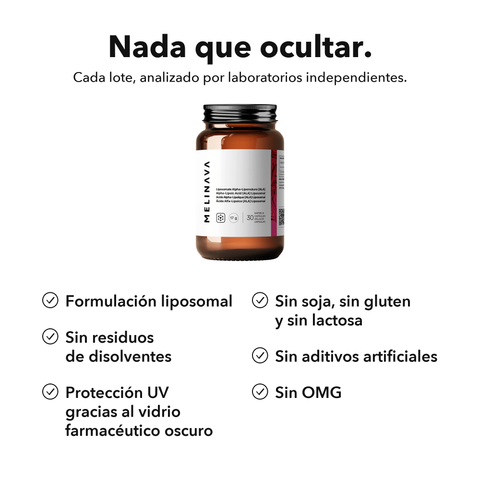Ácido Alfa-Lipoico Liposomal (ALA): Nada que ocultar