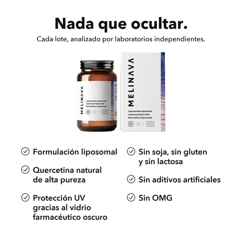 Quercetina Liposomal: Nada que ocultar