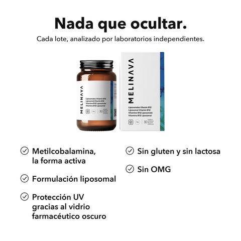Vitamina B12 Liposomal (Cápsulas): Nada que ocultar
