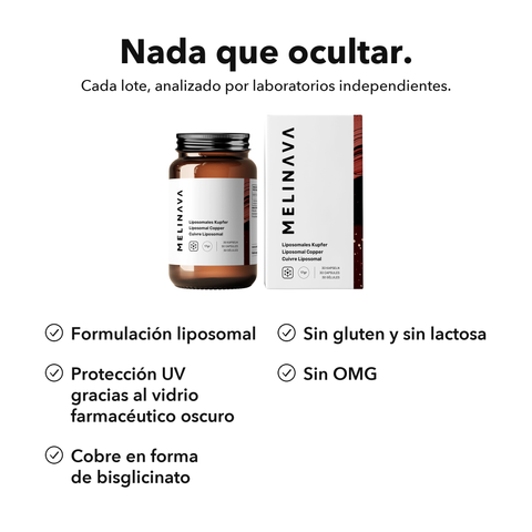 Cobre Liposomal: Nada que ocultar