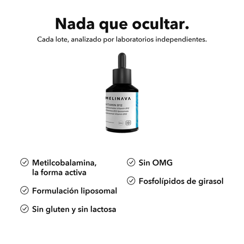 Vitamina B12 Liposomal: Nada que ocultar