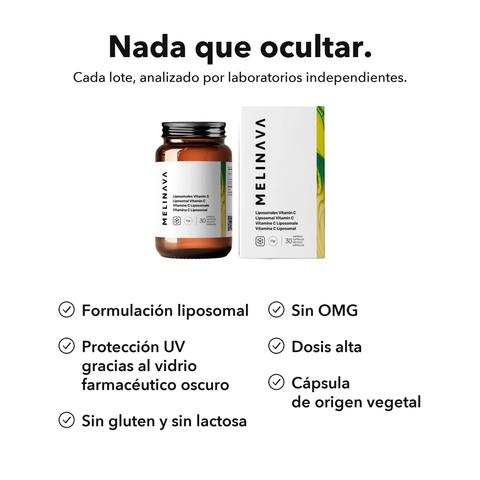 Vitamina C Liposomal (Cápsulas): Nada que ocultar