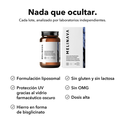 Complejo de Hierro Liposomal: Nada que ocultar