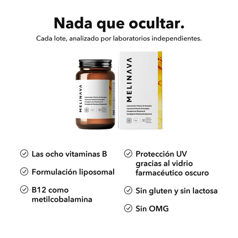 Complejo de Vitaminas B Liposomal: Nada que ocultar