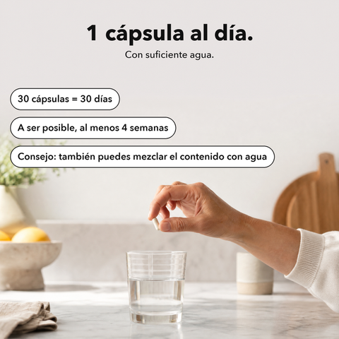 L‑Teanina Liposomal: 1 cápsula al día
