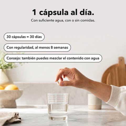 NAC Liposomal: 1 cápsula al día