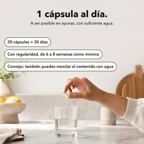 Ácido Alfa-Lipoico Liposomal (ALA): 1 cápsula al día