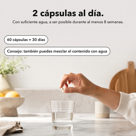 Inositol + 5-MTHF Liposomal: 2 cápsulas al día