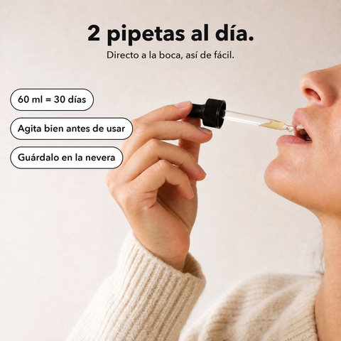 Magnesio Liposomal: 2 pipetas al día