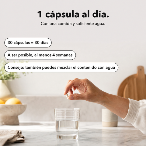 Selenio Liposomal: 1 cápsula al día