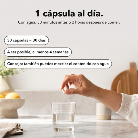Vitamina B12 Liposomal (Cápsulas): 1 cápsula al día